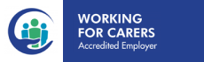 Working for carers accredited employer Logo