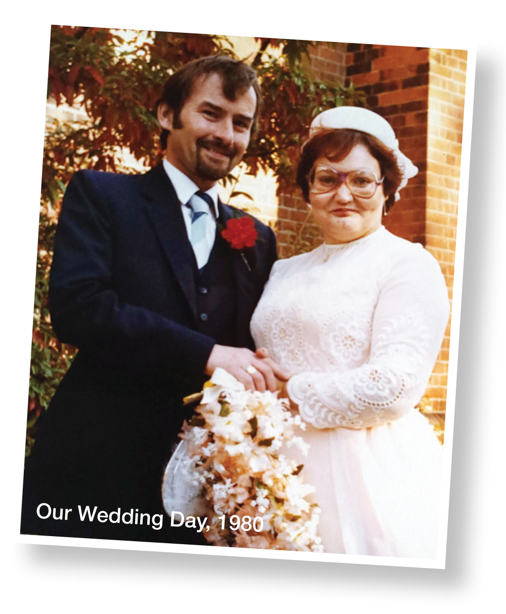 Les and Bill on their wedding day - poverty appeal