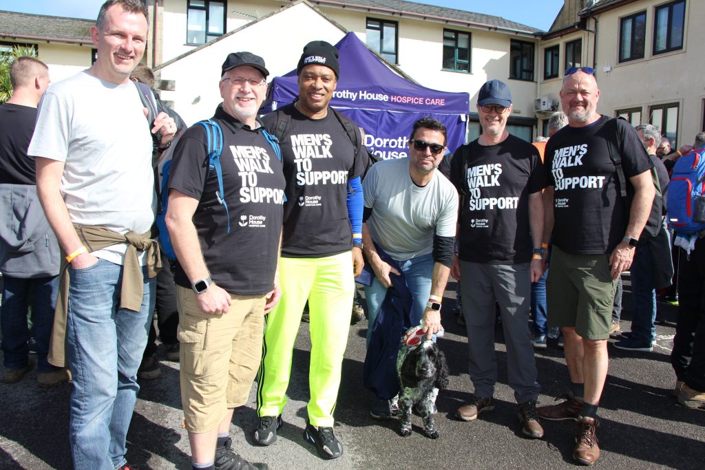 Group of men fundraising for Dorothy House