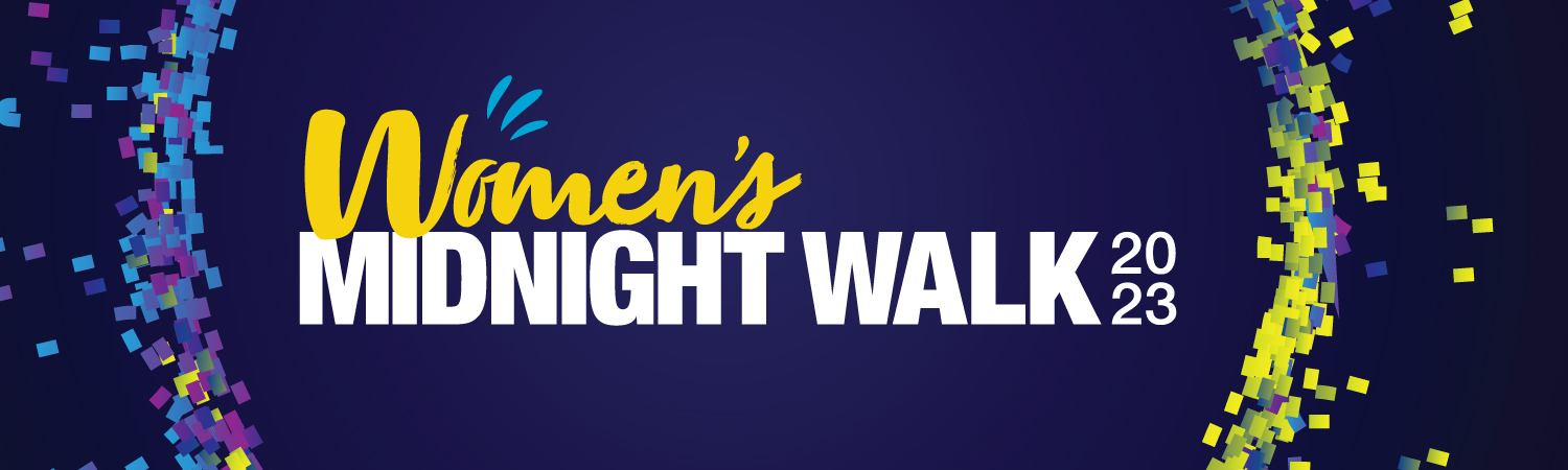 Women's Midnight Walk 2023 promotional banner