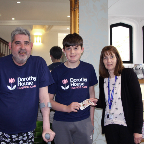 Young supporter donates paper round earnings to Dorothy House