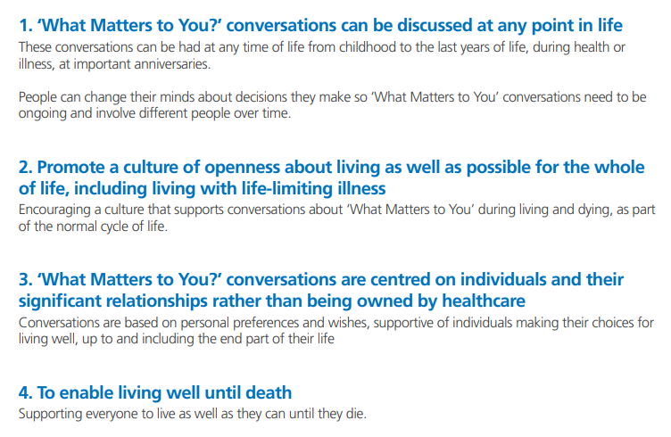 What Matters to You charter