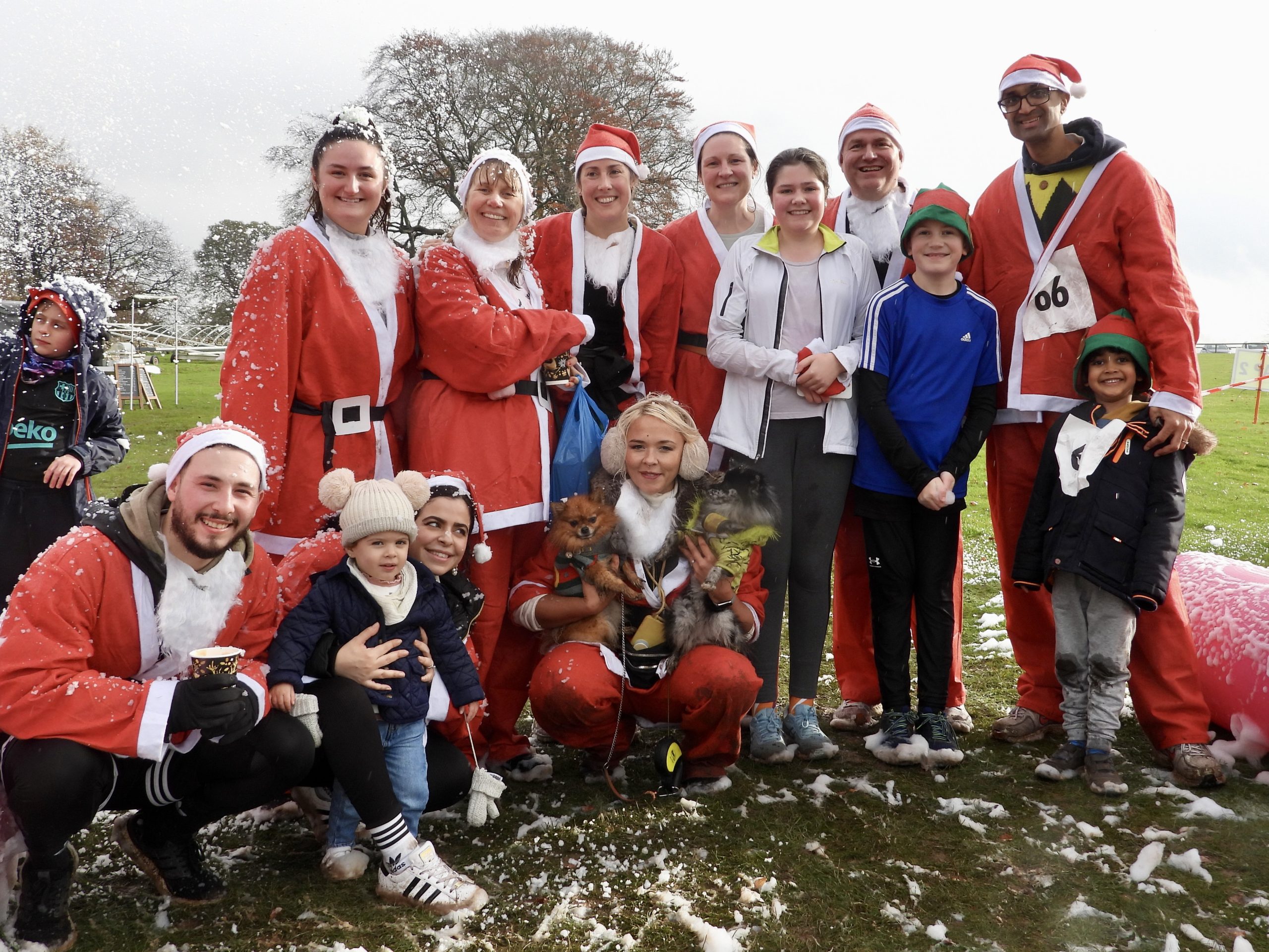 Santa and Elf Run family