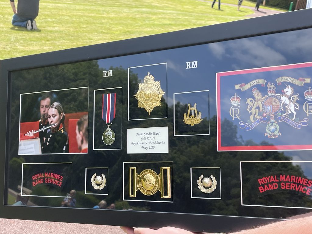 Royal Marines Band says one final goodbye to Dorothy House patient ...