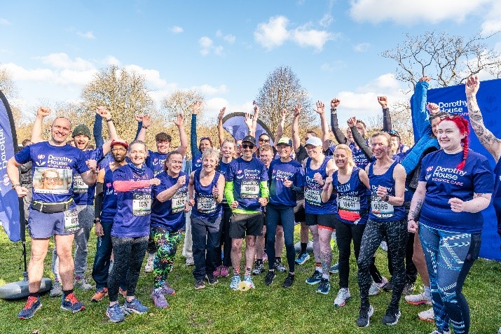 Dorothy House runners in the Bath Half Marathon 2025