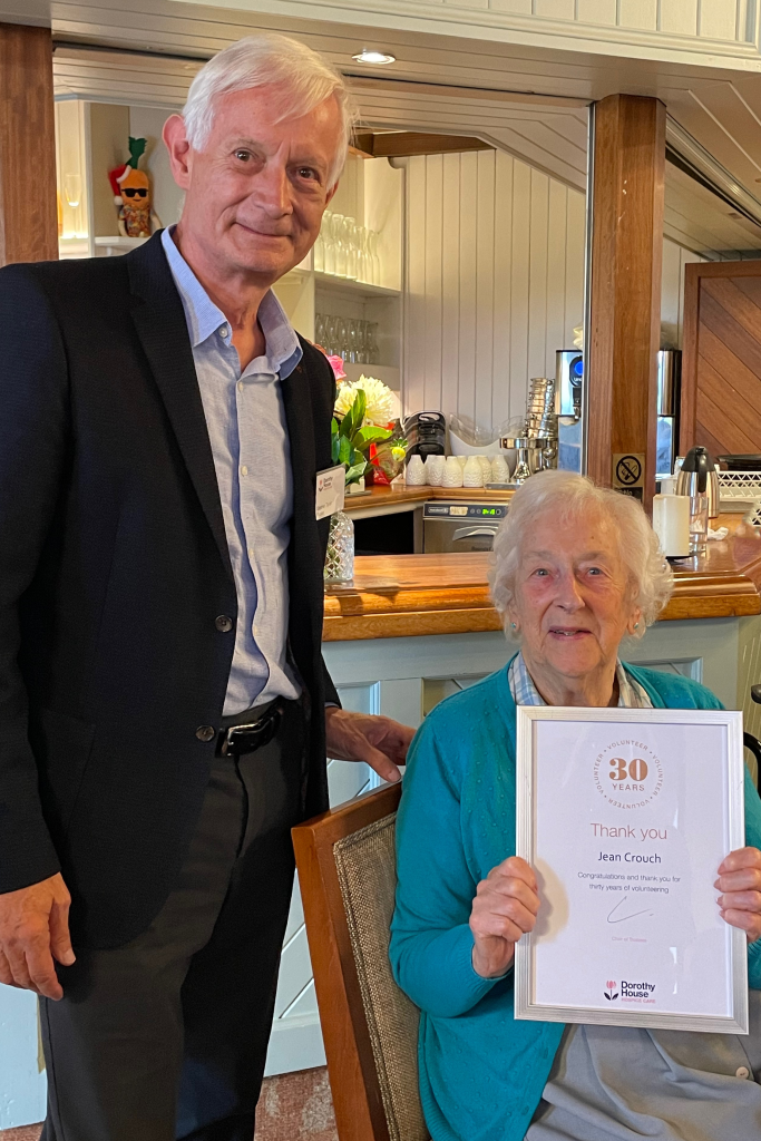 Jean Crouch receives Long Service Award