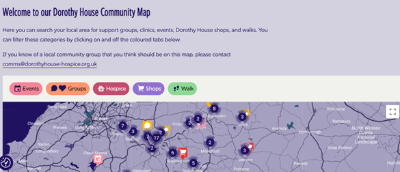 Dorothy House Community Map