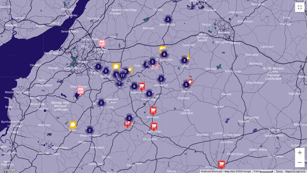 Dorothy House Community Map
