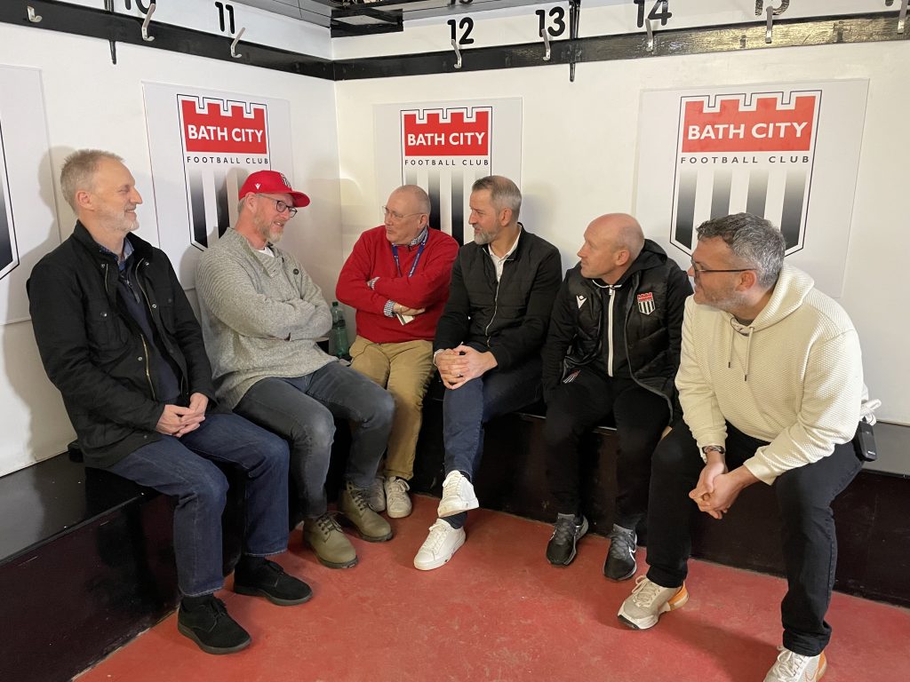 Bath City Football Club and Dorothy House produce Locker Room Chat to destigmatise men's mental health and grief