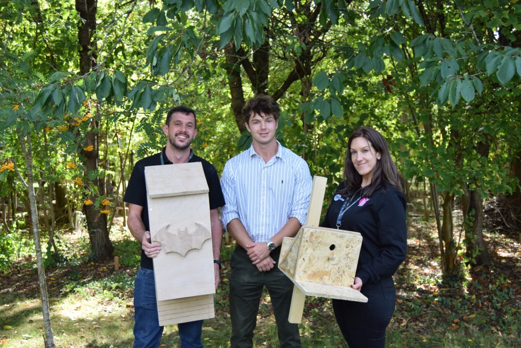 Touchstone's owl and bat boxes for Dorothy House Nature Trail