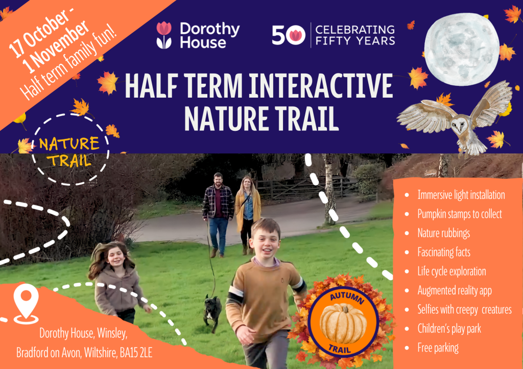 Autumn half term family fun - interactive nature trail at Dorothy House